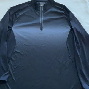 Blue patterned Greg Norman Turtle Neck Quarter Zip Mens Size L